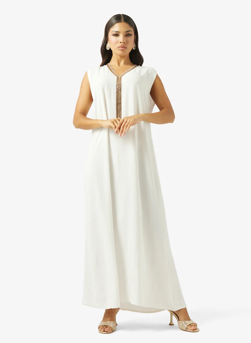 Arabian Closet  LADIES ABAYA 2 PIECE WITH BELT for Women | Best Price UAE